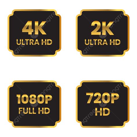 4k Ultra Hd And 1080p Full Icon Png 720p Hd Icon Png 4k Ultra Hd Logo