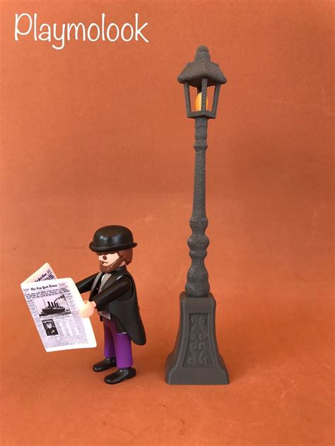 Descargar Archivo Stl Farola Miniatura Diorama Escala Figuras Playmobil