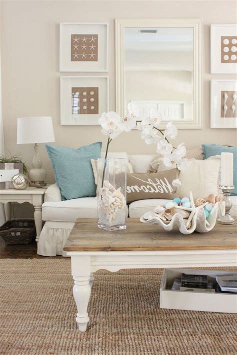 Here are great ideas to do that. Beach Themed Coffee Table Decor | Roy Home Design