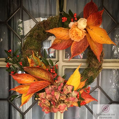 This flower has a long history with greece, and greek artists carved the leaves on top of their corinthian columns in the fifth century bc. Autumn Wreath - Burnt Orange - Flowers by Flowers of the ...