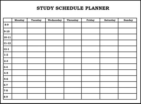To begin building the content phase, write down the name of each chapter from your content review books in an excel or google sheets page. Printable Blank Study Planner/Calendar Template PDF, Word ...