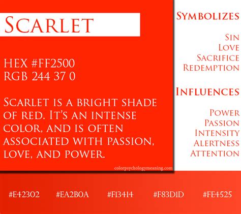 Scarlet Color Meaning And Symbolism