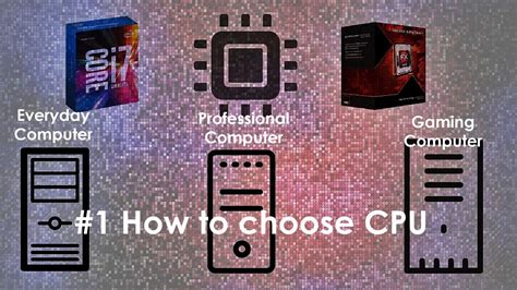 How To Choose Best Cpu Daily Gaming And Professional Pc Part 1 Youtube
