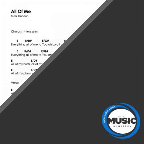 All Of Me Chord Chart Upci Music Ministry