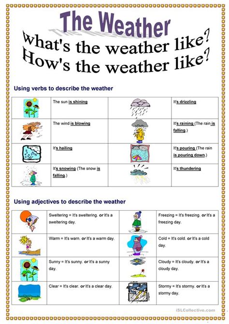 whats the weather like worksheet free esl printable worksheets made