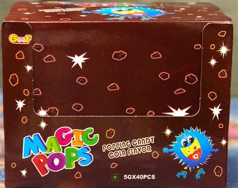 Magic Pops Popping Candy Cola Flavor 40 Pouches 200 G Box Imported