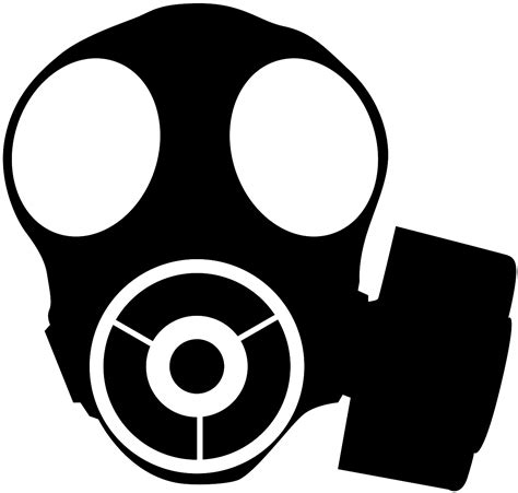 Gas Mask Silhouette Free Vector Silhouettes