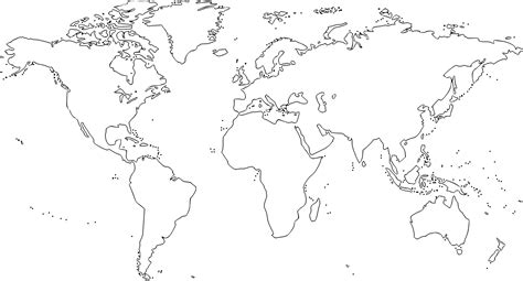 Weltkarte Umrisse Pdf Weltkarte Landkarte Weltkarten Mollweide The