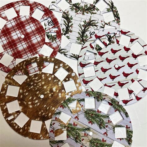 Tim Holtz Picture Wheel Die Cuts Christmas Card Stock Junk Etsy