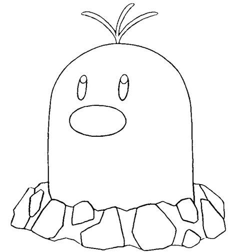 Diglett 1 Coloring Page Free Printable Coloring Pages For Kids