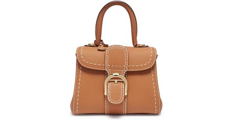 With the mini bag trend making a huge com. Delvaux 'brillant Mini S Rodéo Surpiqué' Contrast ...