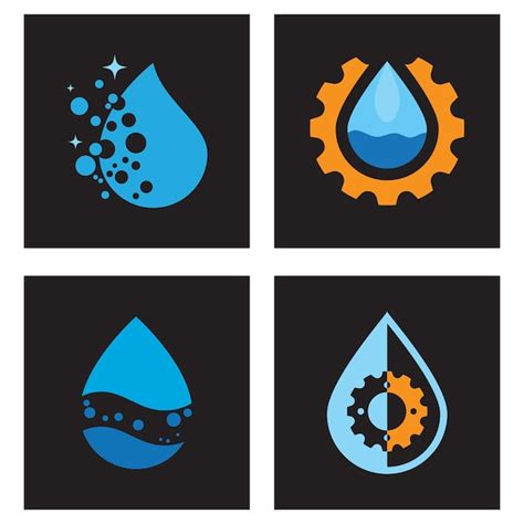 Premium Vector Water Drop Illustration Logo Vector Design