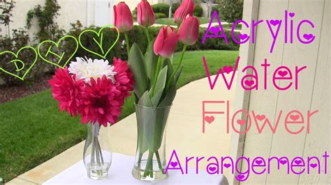 Diy Acrylic Water Flower Arrangement♡twi Chic Thursday