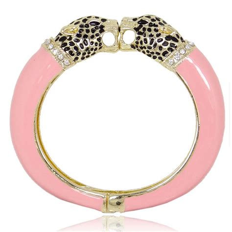 5 Color Leopard Panther Bracelet Bangle Gold Tone Swarovski Crystal Enamel Ebay