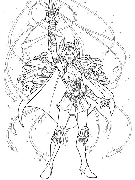She Ra To Save The Day Adult Coloring Designs Coloring Pages