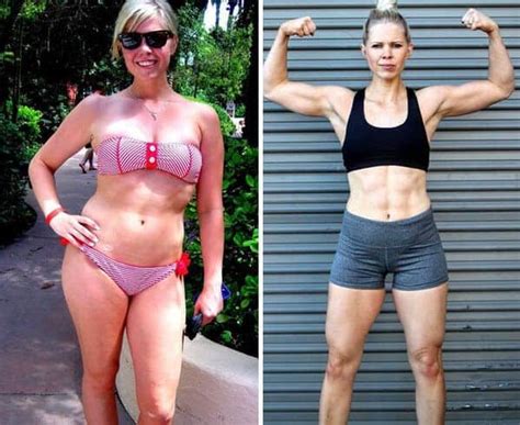 women are sharing side by side pictures where they weigh the same but look completely different