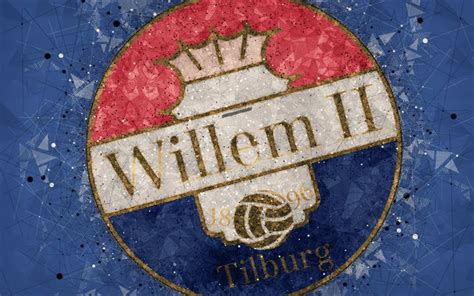 Willem ii tilburg page on flashscore.com offers livescore, results, standings and match details (goal scorers, red cards Download wallpapers Willem II FC, 4k, logo, geometric art, Dutch football club, blue background ...