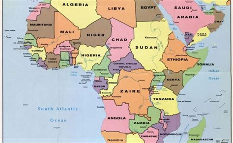 En Alta Resolucion Detallado Mapa Politico De Africa Con Las Marcas De Las Ciudades Capitales Y