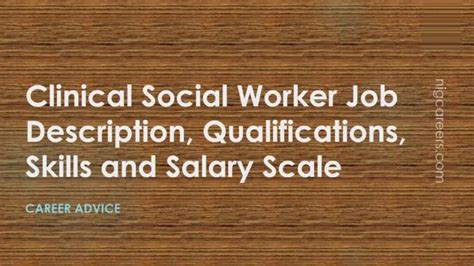 Clinical Social Worker Job Description Skills And Salary