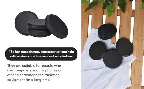 Pino Products Massage Hot Stones Set Basalt Hot Rocks Stones Kit For Spas Massage