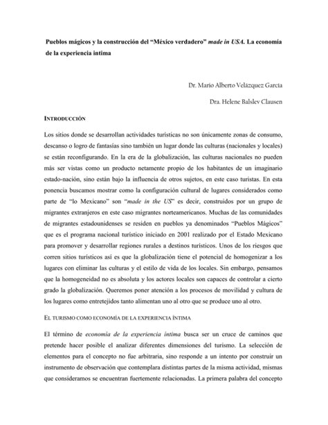 Pueblos mágicos y la construcción del México verdadero made in