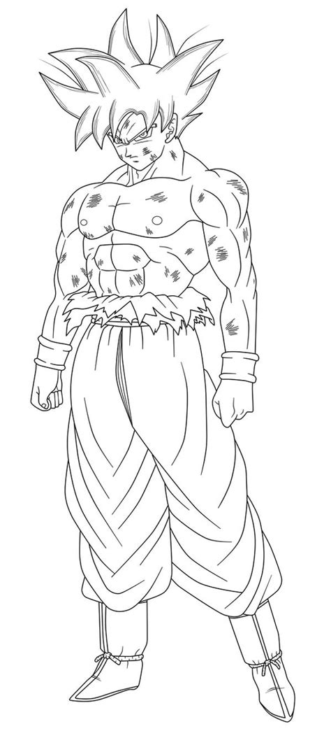 Dragon Ball Super Coloring Pages Ultra Instinct Coloringpages2019