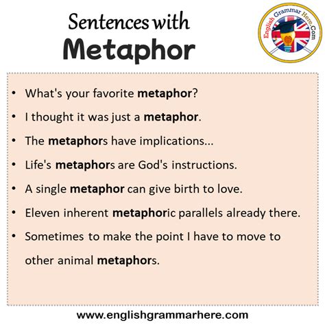 Sentences With Metaphor Metaphor In A Sentence In English Sentences For Metaphor English