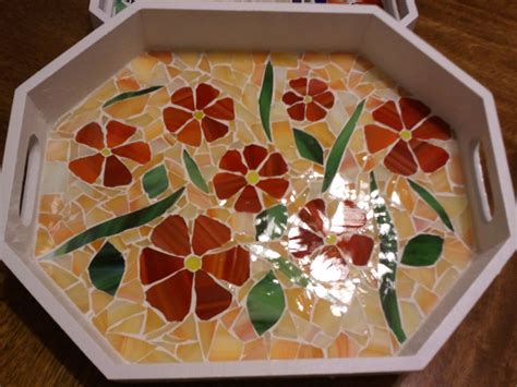 Pin By Brunilda Cuevas On My Creations Mosaic Flowers Mosaic Art