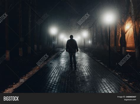 Sad Man Alone Walking Image And Photo Free Trial Bigstock