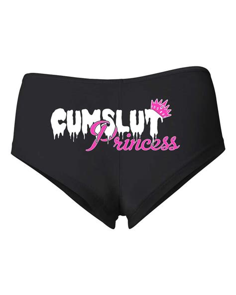 Cumslut Princess Womens Cotton Spandex Booty Shorts Etsy