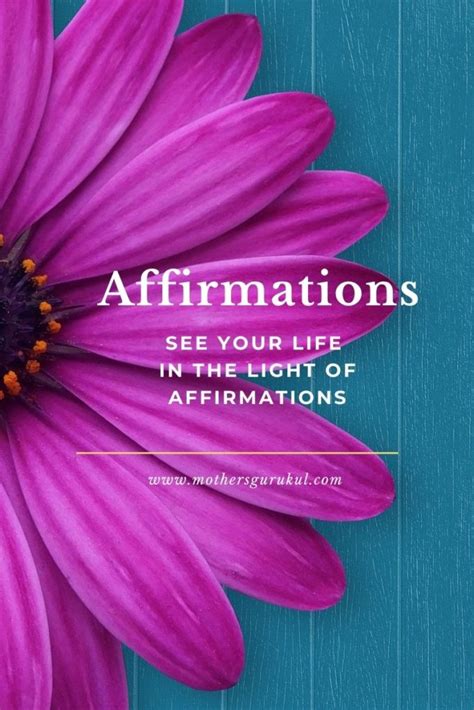 Affirmations See Your Life In The Light Of Affirmations