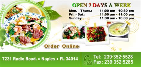 20% off all sushi items good food is our passion 1/2 price alcohol. Jasmine Chinese Food | Order Online | Naples, FL 34104 ...