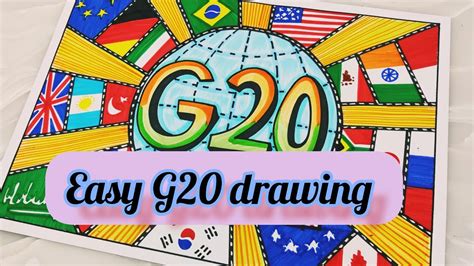 Poster On G20g20 Drawing G20 India Logo Drawing One Earth One
