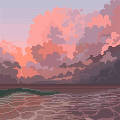 Pixel Art By Softwaring Pixel Art Landscape Pixel Art Background