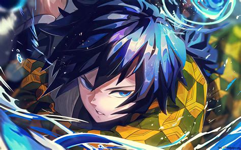 Demon Slayer - Giyu Tomioka Water Hashira stažení HD tapety