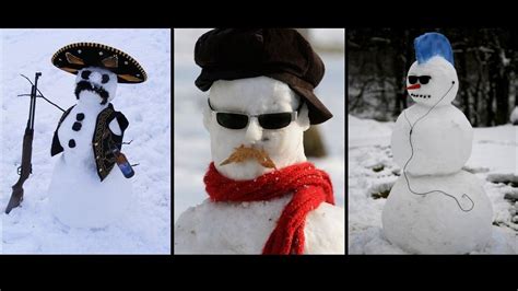 Most Funny And Creative Snowman And Snow Sculptures Ever Seen Youtube