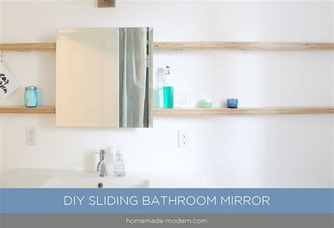 Homemade Modern Ep94 Diy Sliding Bathroom Mirror Diy Projects