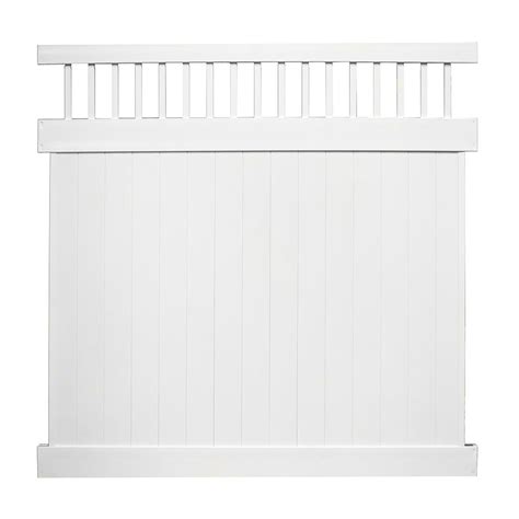 Some may be in stock and many are available through special order. Weatherables Mason 7 ft. H x 6 ft. W White Vinyl Privacy ...
