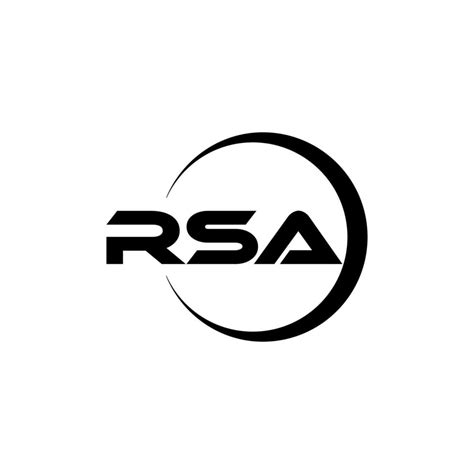 Rsa Letter Logo Design In Illustration Vector Logo Calligraphy
