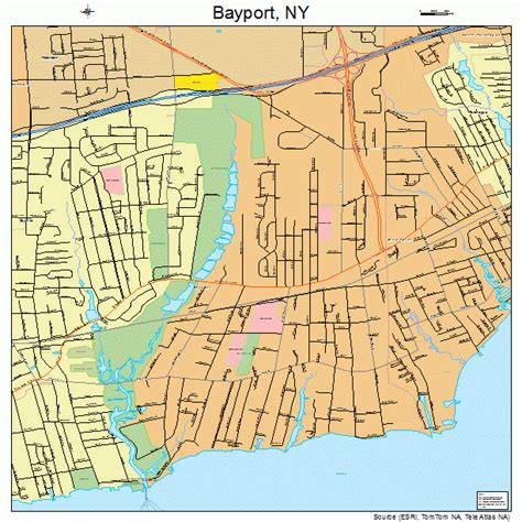Bayport New York Street Map 3604913
