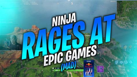 Ninja Rages At Epic Games Mad Daily Fortnite Highlights Youtube