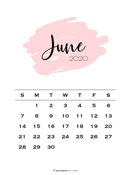 Check spelling or type a new query. Cute (& Free!) Printable June 2021 Calendar | SaturdayGift in 2020 | Cute calendar, Calendar ...
