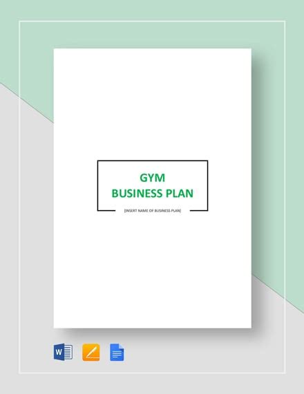 Gym Business Plan Template 16 Free Word Excel Pdf Format Download