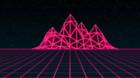 Hd Wallpaper Synthwave Retrowave Neon Art Graphics Style Pink