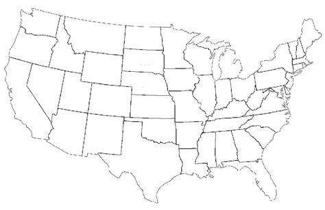 Fill In The Blank America Map 2022 Us Map Printable Blank