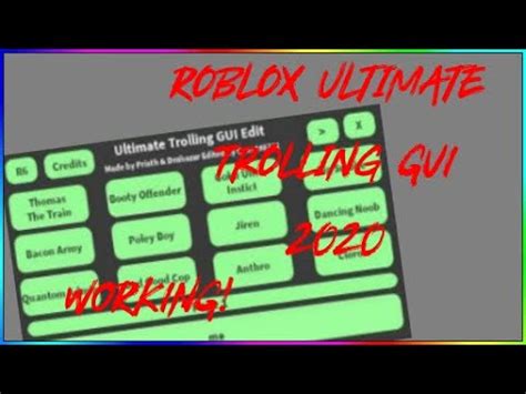 Roblox Ultimate Trolling Gui Exploit