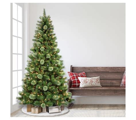 Puleo Pre Lit 75 Western Pine Artificial Christmas Tree