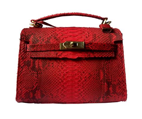 Genuine Snakeskin Leather Handbag Bali Leather