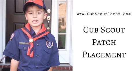 Boy Scout Uniform Patch Placement Guide