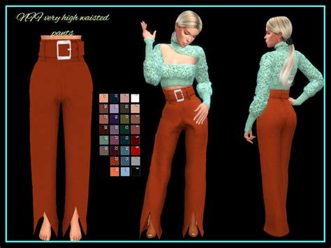 The Sims Resource Nff Very High Waisted Pants